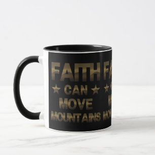 Taza Escritura de la Biblia La fe cristiana puede mover