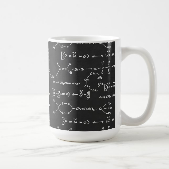 Taza Escritura de la fórmula química (Derecha)