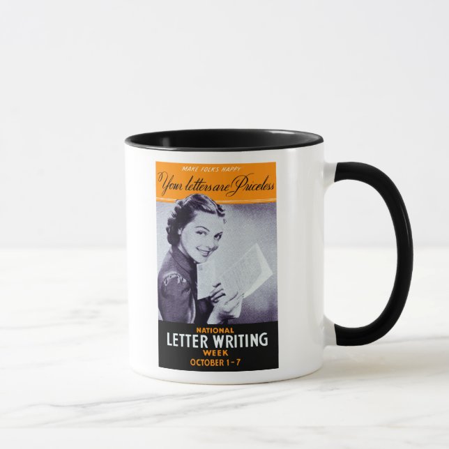 Taza Escritura de letras antiguas (Derecha)