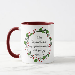 Taza Escritura de Navidades cristianos