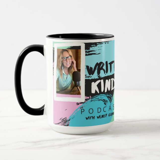 Taza Escritura de podcast tipo Kinder Mug (Izquierda)