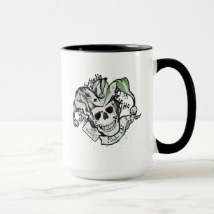 Taza Escuadrón suicida   Broker Skull "All In" Tattoo A