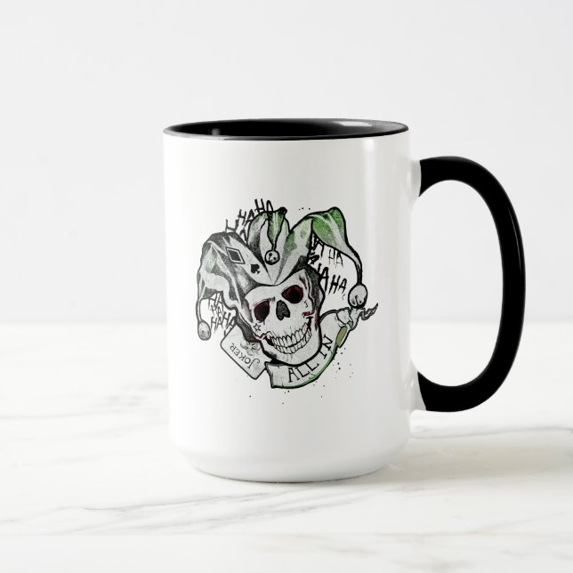 Taza Escuadrón suicida | Broker Skull "All In" Tattoo A (Derecha)