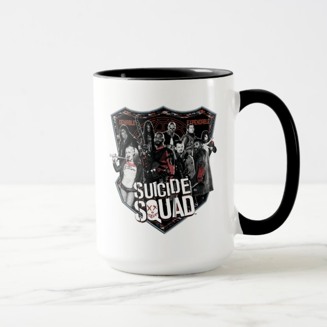 Taza Escuadrón suicida | Foto de placa de grupo (Derecha)