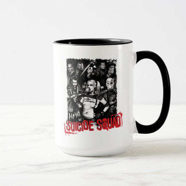 Taza Escuadrón suicida | Foto grupal de Grunge (Derecha)