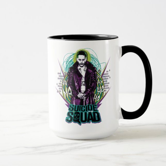 Taza Escuadrón suicida | Gráfico de rock retro de bromi (Derecha)