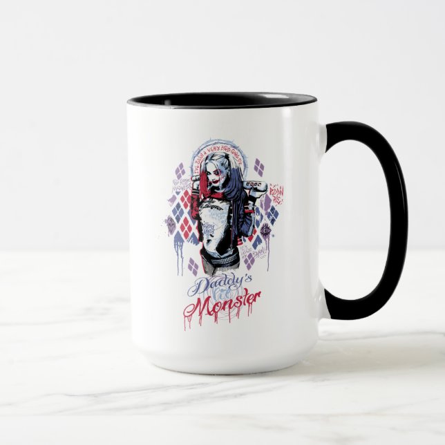 Taza Escuadrón suicida | Grafiti con tinta Harley Quinn (Derecha)