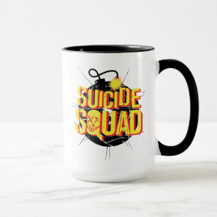 Taza Escuadrón suicida   Logotipo de bomba