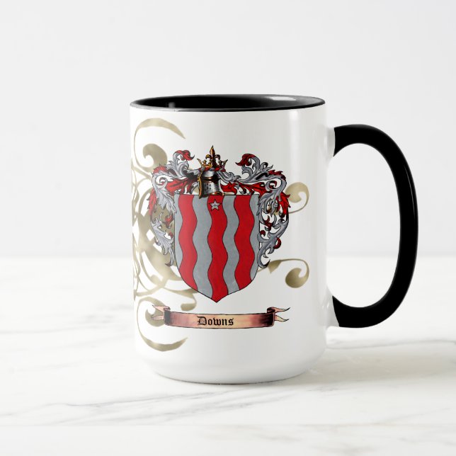 Taza Escudo de armas de batas (de dos lados) (Derecha)