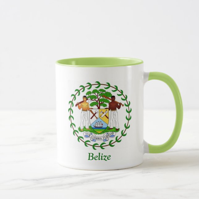 Taza Escudo de armas de Belice (Derecha)