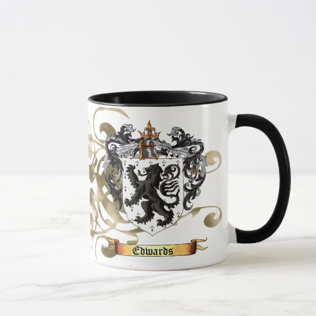 Taza Escudo de armas de Edwards (Derecha)