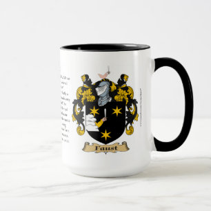 Taza Escudo de armas de la familia de Fausto