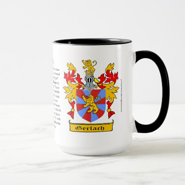 Taza Escudo de armas de la familia de Gerlach (Derecha)