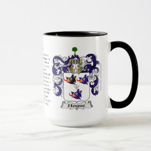 Taza Escudo de armas de la familia de Hogue