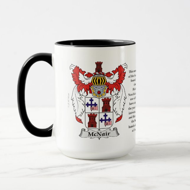 Taza Escudo de armas de la familia de McNair (Izquierda)