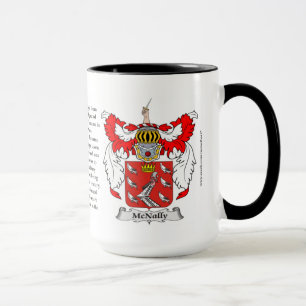 Taza Escudo de armas de la familia de McNally