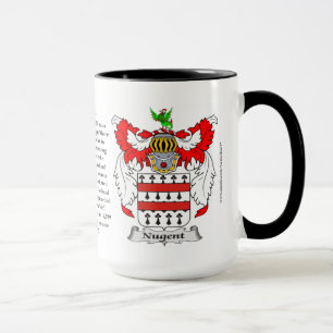 Taza Escudo de armas de la familia de Nugent