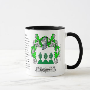 Taza Escudo de armas de la familia de Reynoso