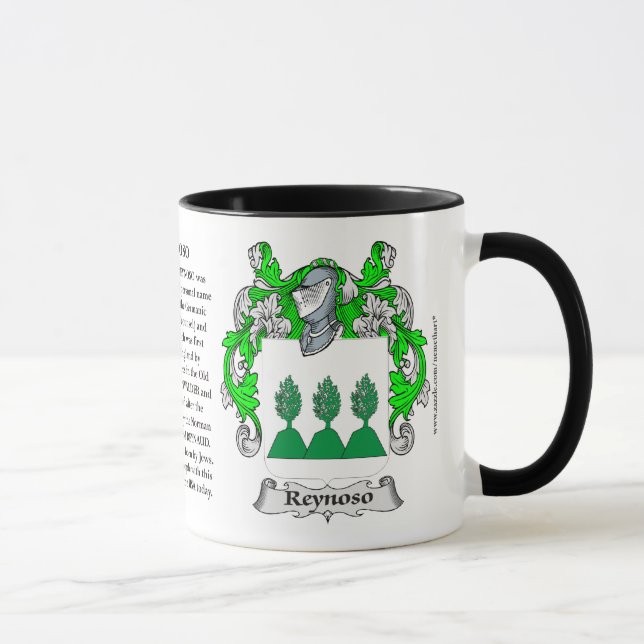Taza Escudo de armas de la familia de Reynoso (Derecha)