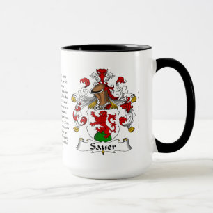 Taza Escudo de armas de la familia de Sauer