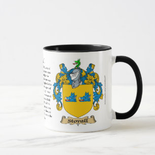 Taza Escudo de armas de la familia de Stovall