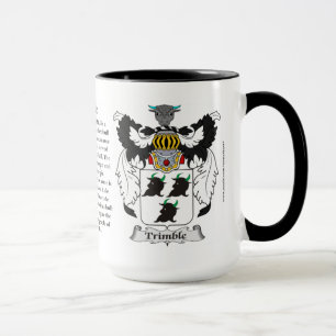 Taza Escudo de armas de la familia de Trimble