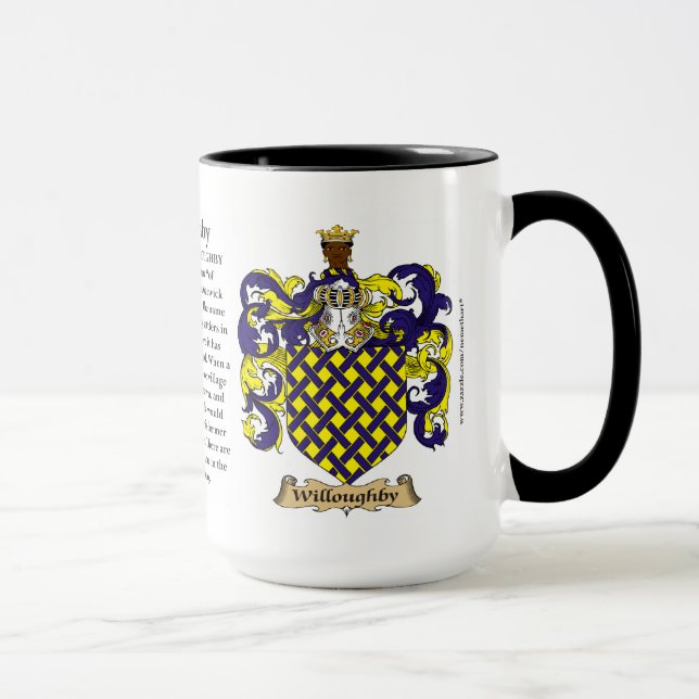 Taza Escudo de armas de la familia de Willoughby (Derecha)