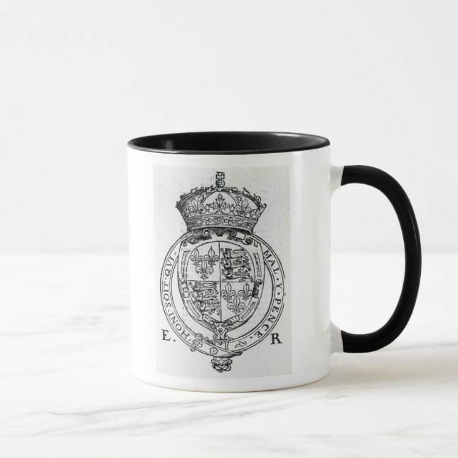 Taza Escudo de armas de la reina Elizabeth I (Derecha)