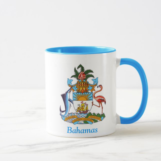 Taza Escudo de armas de las Bahamas (Derecha)