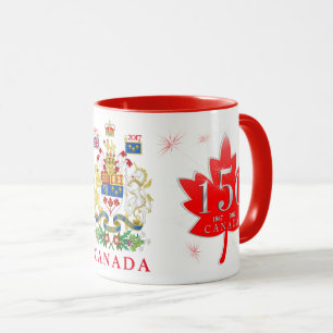 Taza Escudo de armas de los fuegos artificiales de la