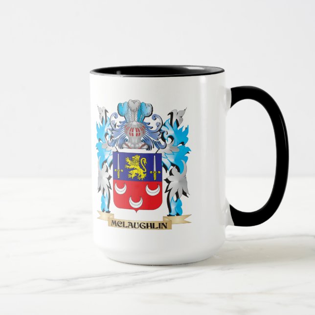 Taza Escudo de armas de Mclaughlin - escudo de la (Derecha)