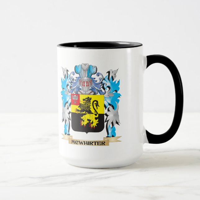 Taza Escudo de armas de Mcwhirter - escudo de la (Derecha)