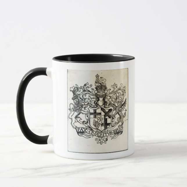 Taza Escudo de armas de Oliver Cromwell (Izquierda)