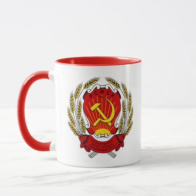 Taza Escudo de armas de Rusia (soviet) (Izquierda)