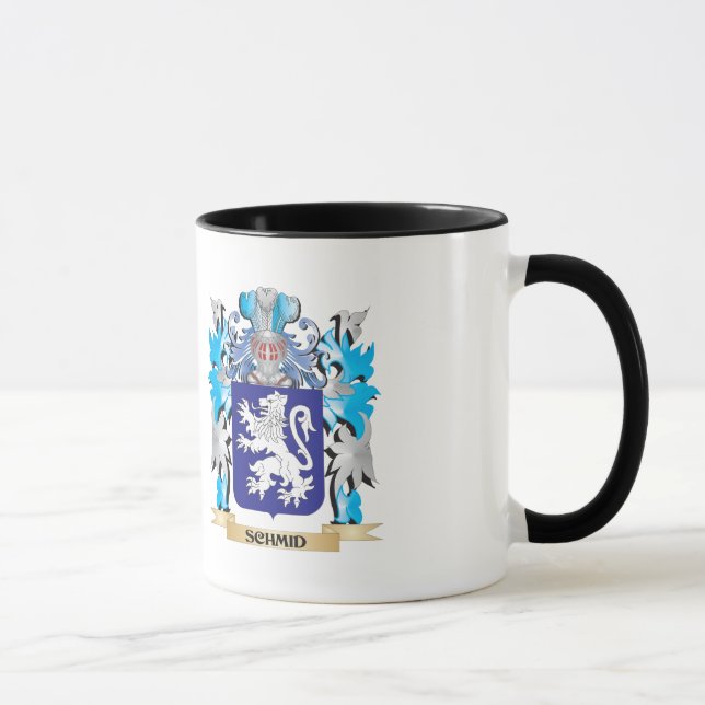 Taza Escudo de armas de Schmid - escudo de la familia (Derecha)