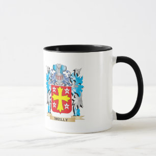 Taza Escudo de armas de Skelly - escudo de la familia