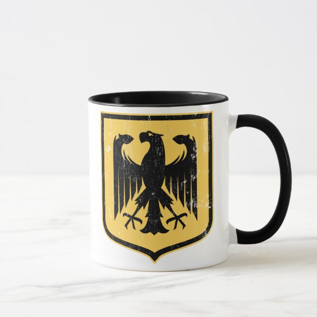 Taza Escudo de armas del alemán Eagle - de Deutschland (Derecha)