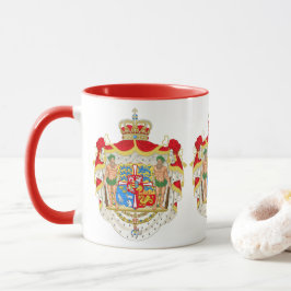 Taza Escudo de Armas Real Danés Antiguo