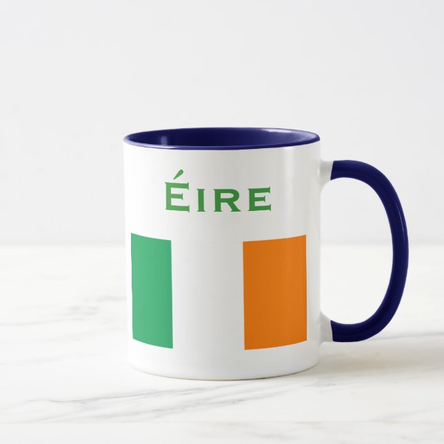 Taza Escudo de armas y bandera Mug* de Irlanda (Derecha)