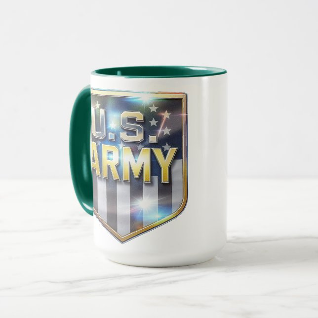 Taza Escudo de bandera del ejército (Anverso izquierdo)