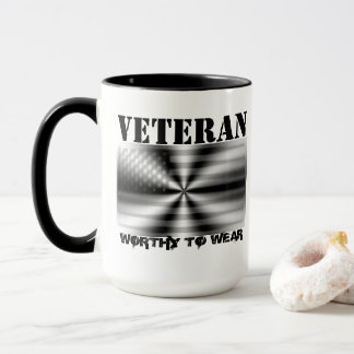 Taza Escudo de la Bandera de Estados Unidos - Veterano 