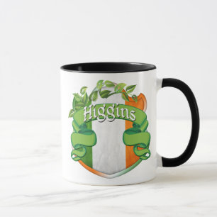 Taza Escudo del irlandés de Higgins
