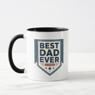 Taza Escudo Emblema Diseño Mejor Papá del Mundo Heráldi