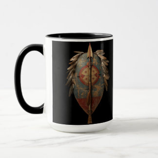 Taza Escudo y lanza del halcón rojo