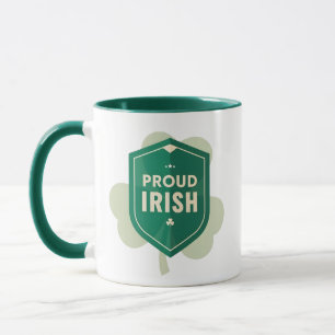 Taza Escudo y Símbolo de la Herencia Irlandesa Orgullos