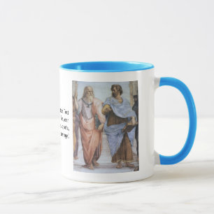 Taza Escuela de Atenas (detalle - Platón y Aristótele