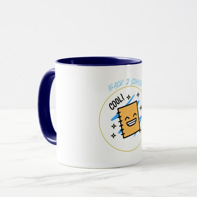 Taza Escuela de Guay Back 2 Empieza camiseta (Anverso izquierdo)
