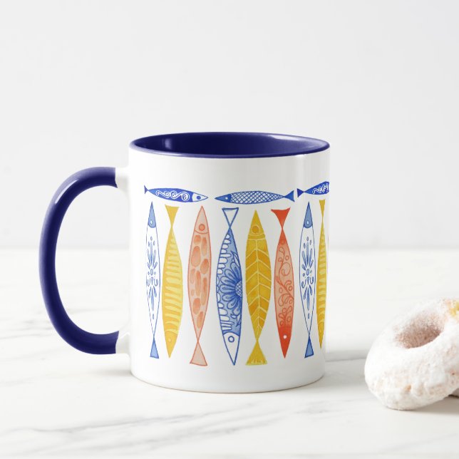 Taza Escuela de Verano de Fish Mug (Con donut)