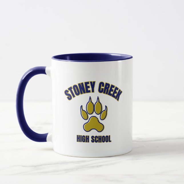 Taza Escuela secundaria Stoney Creek Michigan Coffee Mu (Izquierda)