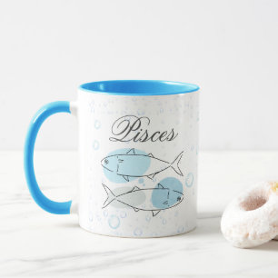 Taza Esencia personalizada de Aqua Pisces Mug
